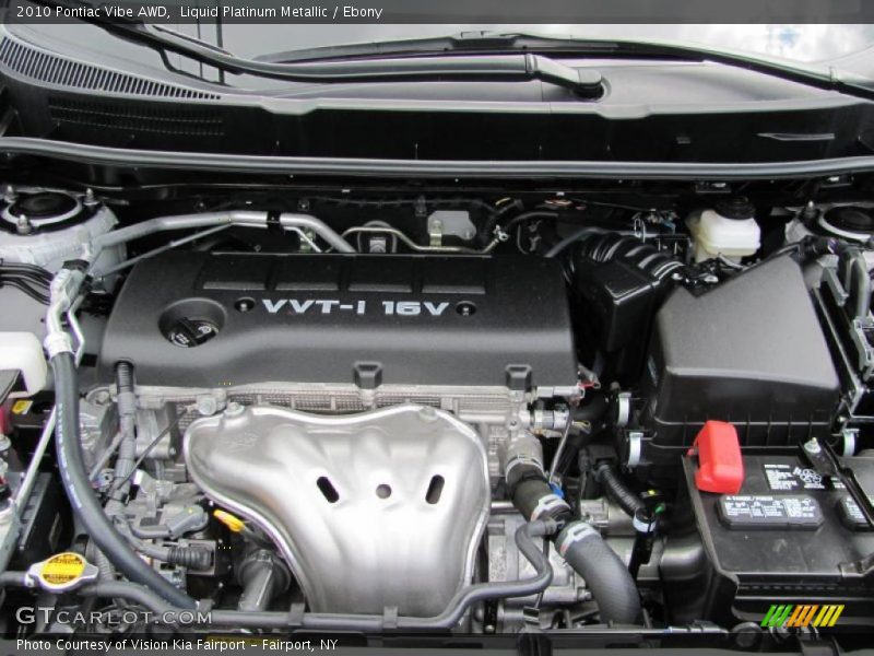 Liquid Platinum Metallic / Ebony 2010 Pontiac Vibe AWD