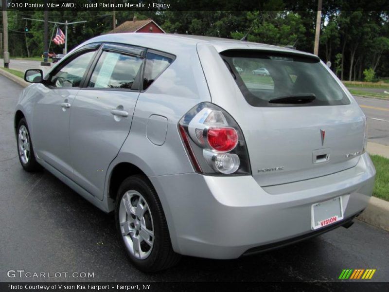 Liquid Platinum Metallic / Ebony 2010 Pontiac Vibe AWD