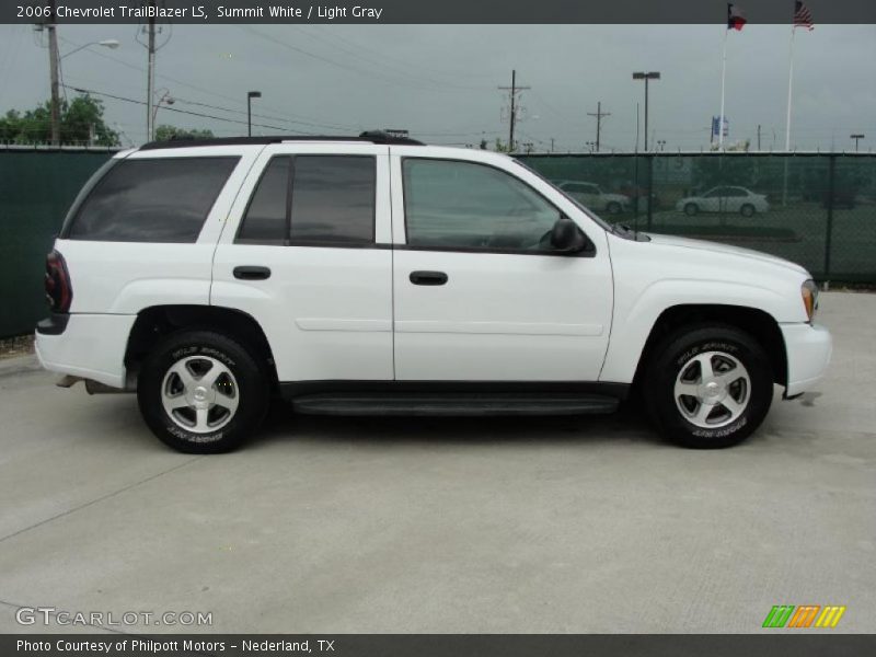 Summit White / Light Gray 2006 Chevrolet TrailBlazer LS