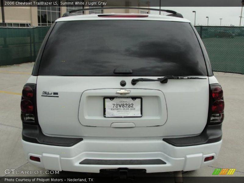 Summit White / Light Gray 2006 Chevrolet TrailBlazer LS