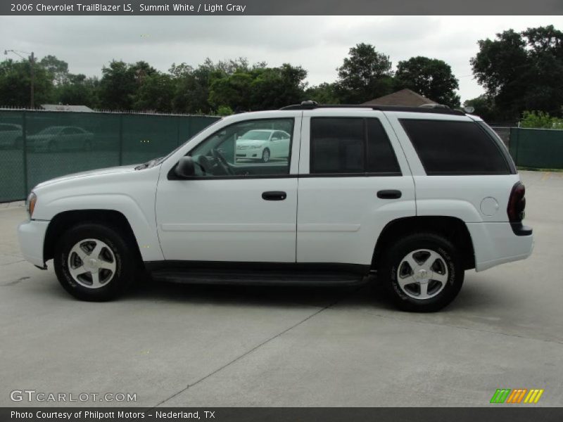 Summit White / Light Gray 2006 Chevrolet TrailBlazer LS