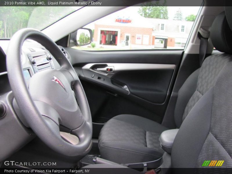 Liquid Platinum Metallic / Ebony 2010 Pontiac Vibe AWD