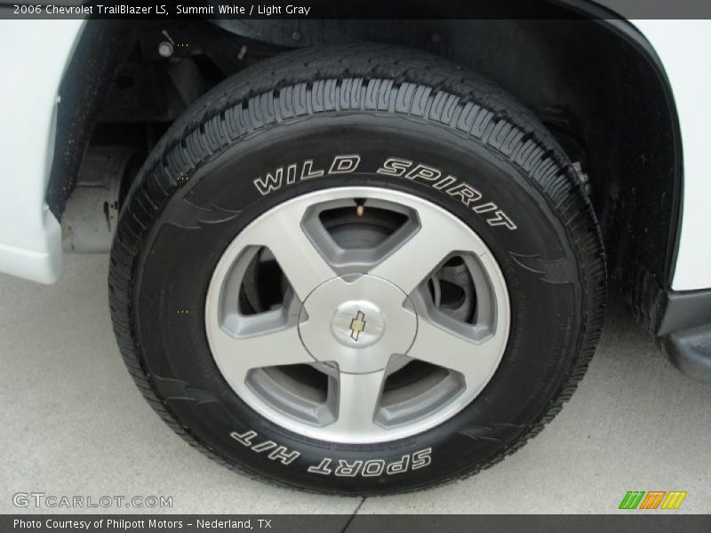 Summit White / Light Gray 2006 Chevrolet TrailBlazer LS
