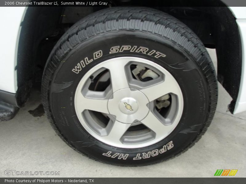 Summit White / Light Gray 2006 Chevrolet TrailBlazer LS