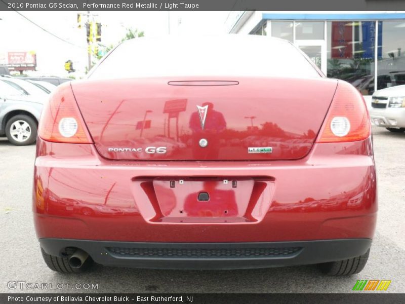 Performance Red Metallic / Light Taupe 2010 Pontiac G6 Sedan