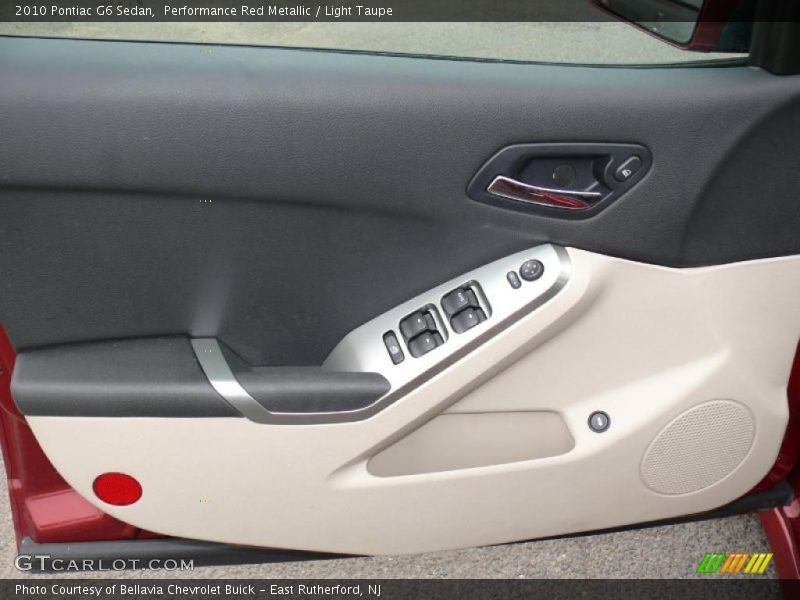 Performance Red Metallic / Light Taupe 2010 Pontiac G6 Sedan