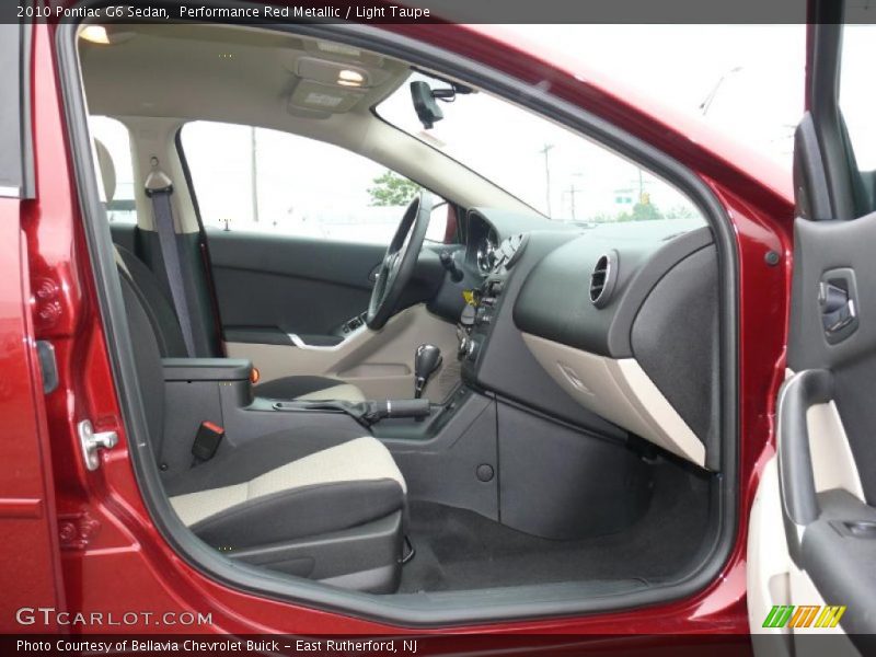 Performance Red Metallic / Light Taupe 2010 Pontiac G6 Sedan