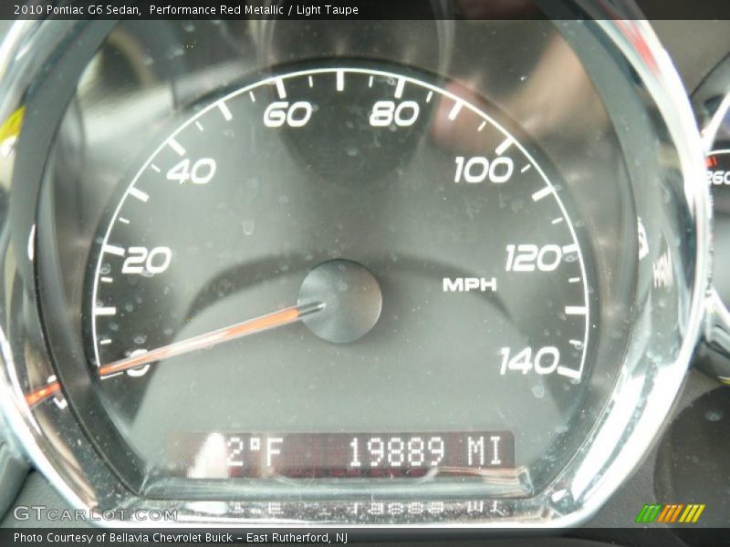 Performance Red Metallic / Light Taupe 2010 Pontiac G6 Sedan