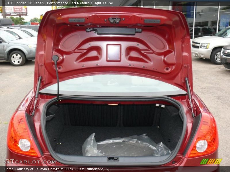 Performance Red Metallic / Light Taupe 2010 Pontiac G6 Sedan
