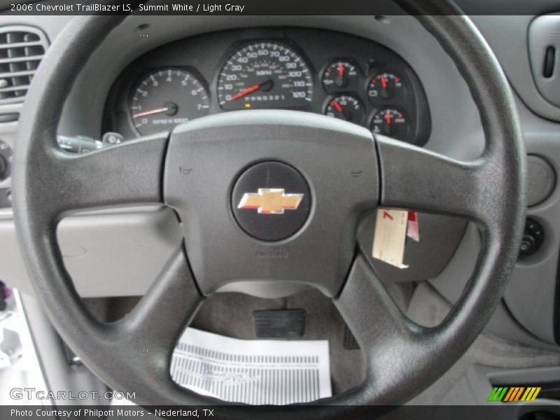 Summit White / Light Gray 2006 Chevrolet TrailBlazer LS