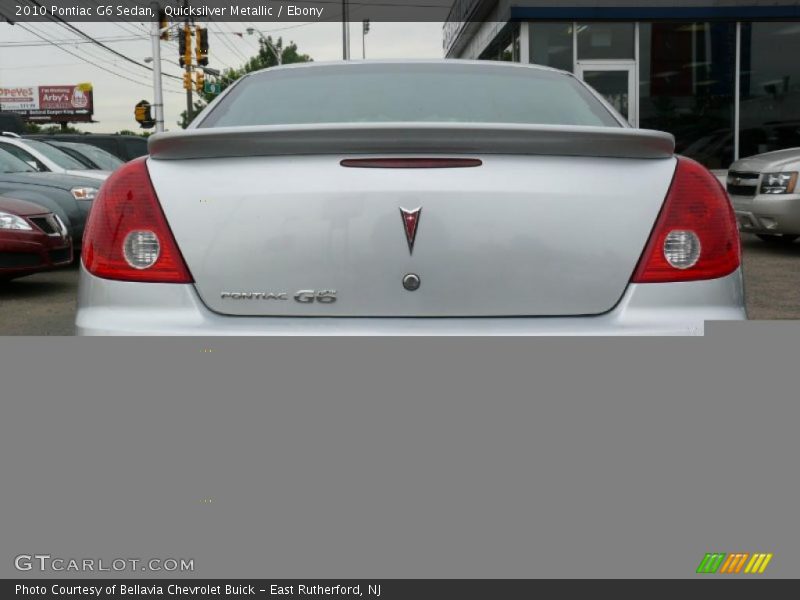 Quicksilver Metallic / Ebony 2010 Pontiac G6 Sedan