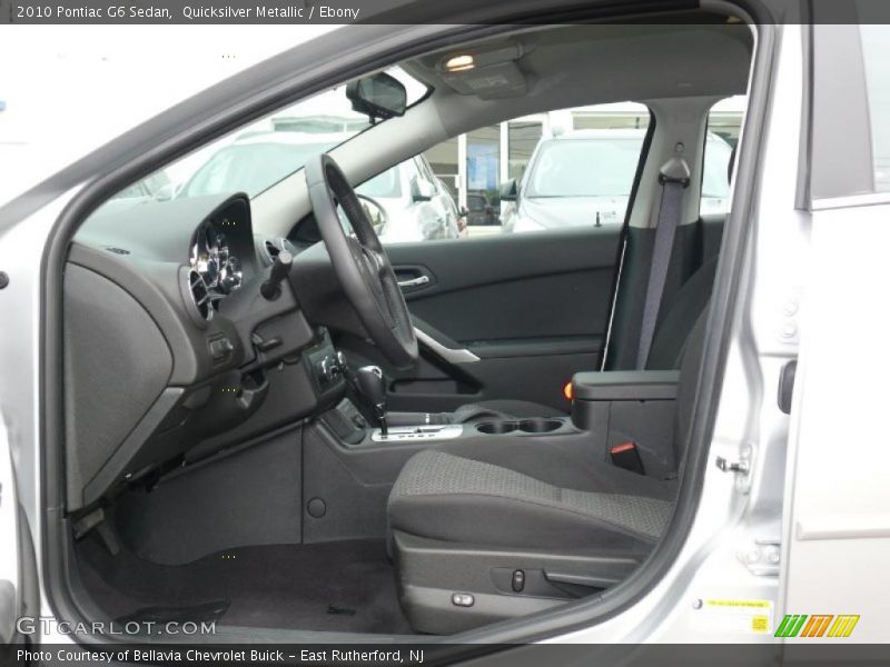 Quicksilver Metallic / Ebony 2010 Pontiac G6 Sedan