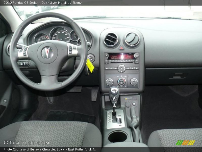 Quicksilver Metallic / Ebony 2010 Pontiac G6 Sedan