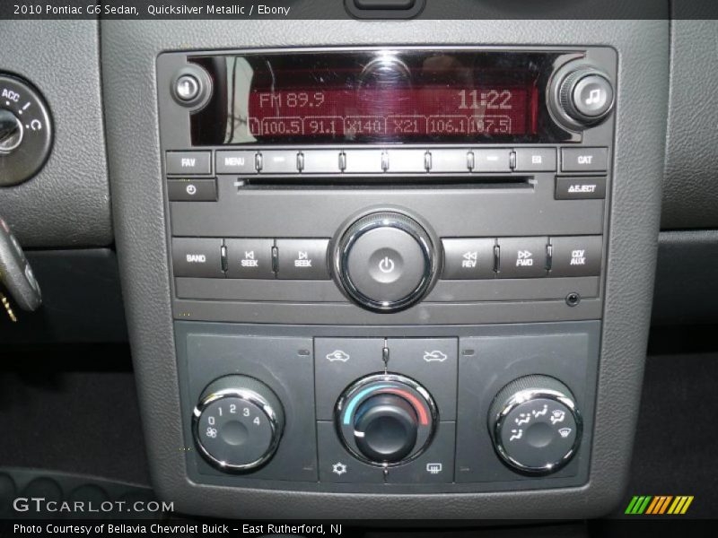 Quicksilver Metallic / Ebony 2010 Pontiac G6 Sedan