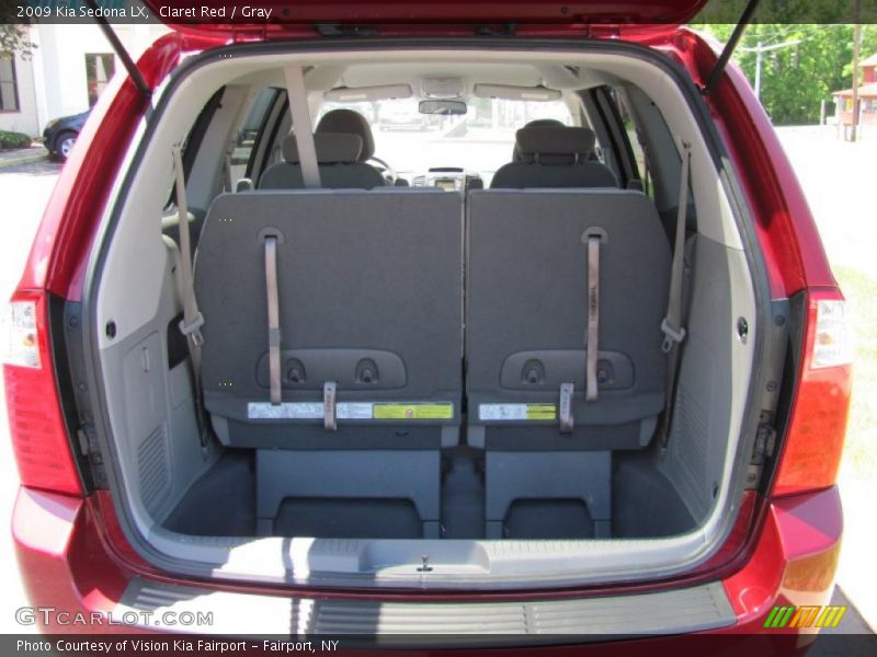 Claret Red / Gray 2009 Kia Sedona LX
