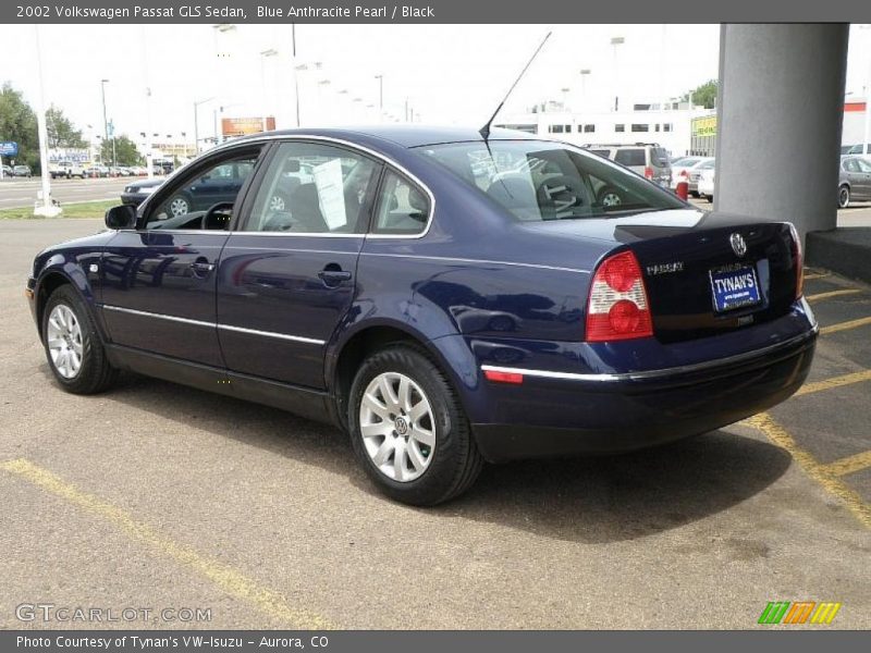 Blue Anthracite Pearl / Black 2002 Volkswagen Passat GLS Sedan