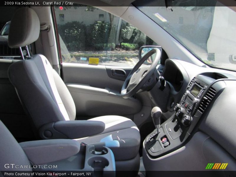 Claret Red / Gray 2009 Kia Sedona LX