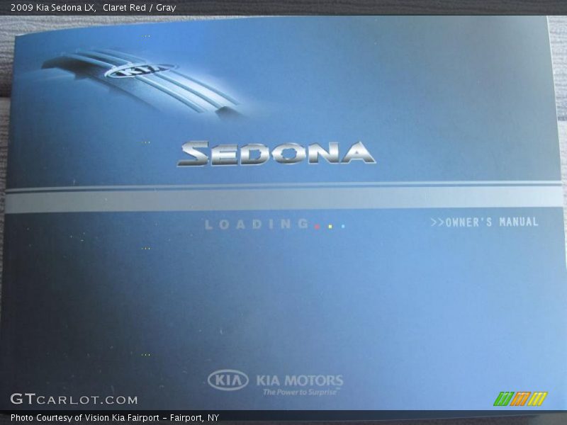 Claret Red / Gray 2009 Kia Sedona LX