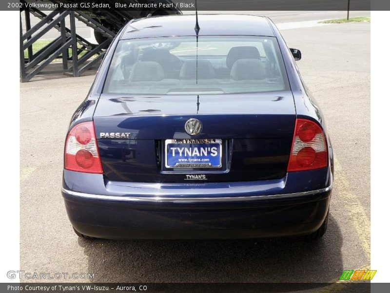 Blue Anthracite Pearl / Black 2002 Volkswagen Passat GLS Sedan