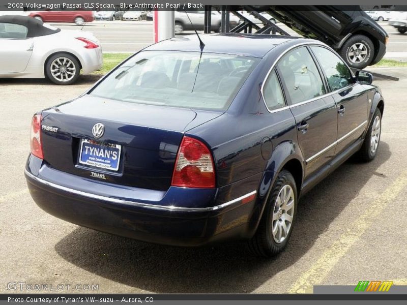 Blue Anthracite Pearl / Black 2002 Volkswagen Passat GLS Sedan