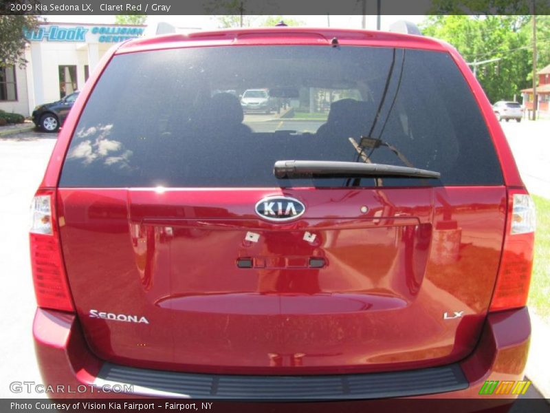 Claret Red / Gray 2009 Kia Sedona LX