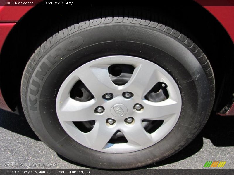 Claret Red / Gray 2009 Kia Sedona LX
