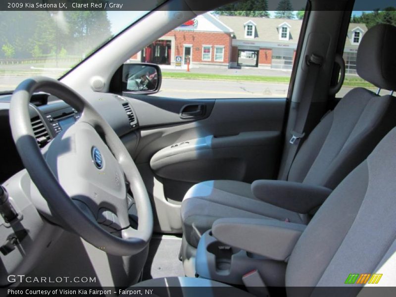 Claret Red / Gray 2009 Kia Sedona LX