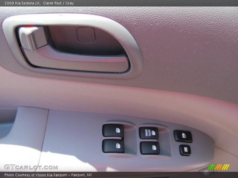 Claret Red / Gray 2009 Kia Sedona LX