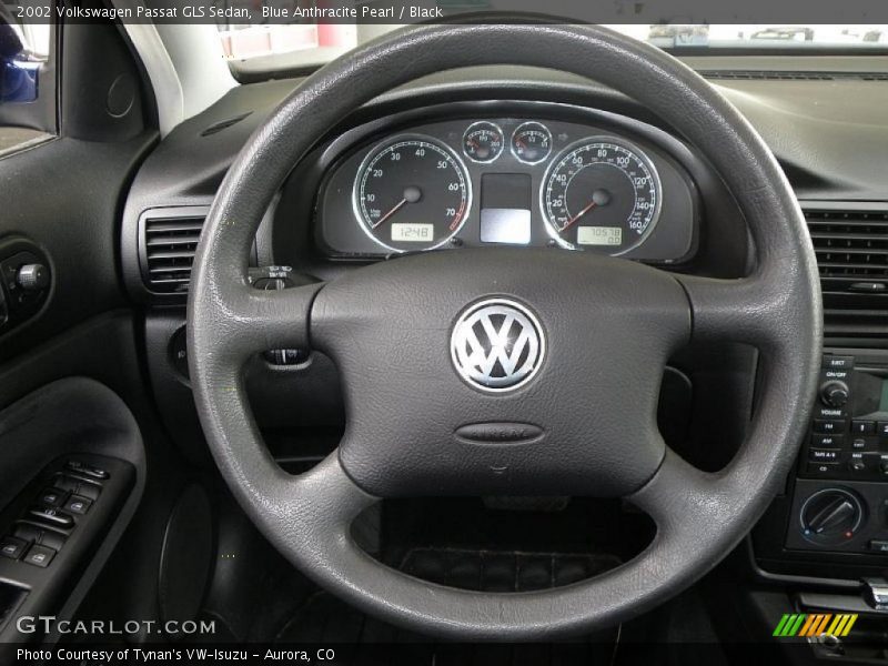 Blue Anthracite Pearl / Black 2002 Volkswagen Passat GLS Sedan