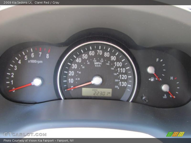 Claret Red / Gray 2009 Kia Sedona LX