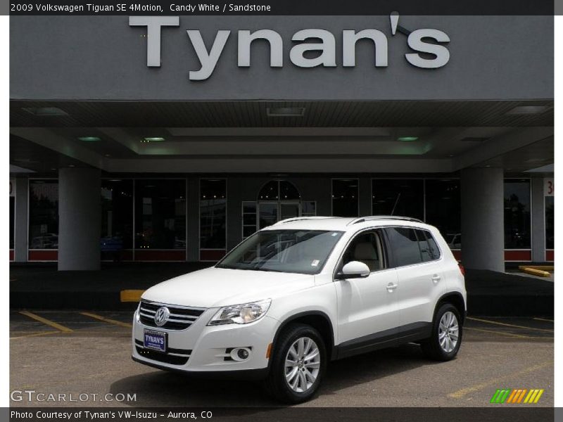 Candy White / Sandstone 2009 Volkswagen Tiguan SE 4Motion