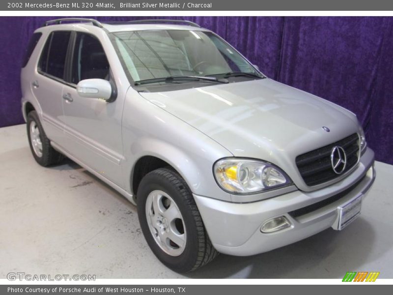 Brilliant Silver Metallic / Charcoal 2002 Mercedes-Benz ML 320 4Matic