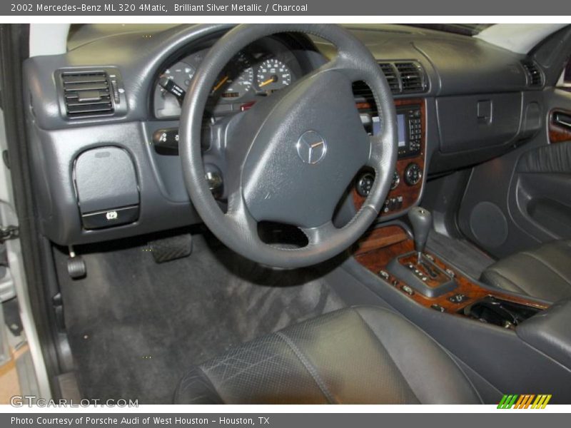 Brilliant Silver Metallic / Charcoal 2002 Mercedes-Benz ML 320 4Matic