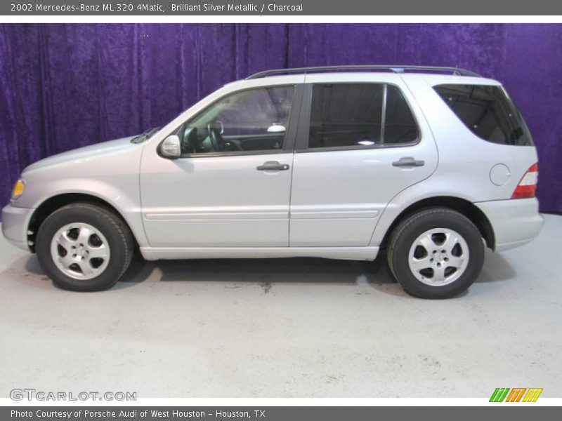 Brilliant Silver Metallic / Charcoal 2002 Mercedes-Benz ML 320 4Matic