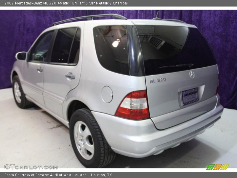 Brilliant Silver Metallic / Charcoal 2002 Mercedes-Benz ML 320 4Matic