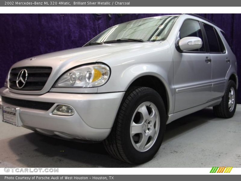 Brilliant Silver Metallic / Charcoal 2002 Mercedes-Benz ML 320 4Matic