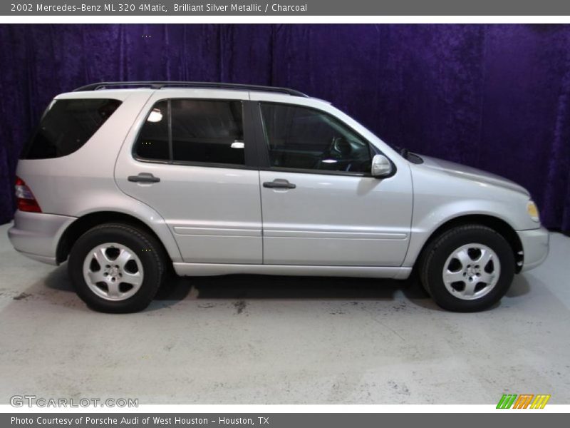 Brilliant Silver Metallic / Charcoal 2002 Mercedes-Benz ML 320 4Matic