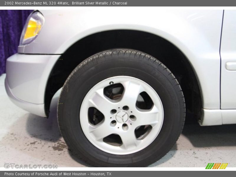 Brilliant Silver Metallic / Charcoal 2002 Mercedes-Benz ML 320 4Matic