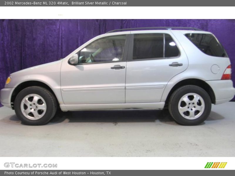 Brilliant Silver Metallic / Charcoal 2002 Mercedes-Benz ML 320 4Matic
