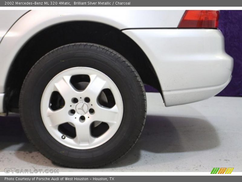 Brilliant Silver Metallic / Charcoal 2002 Mercedes-Benz ML 320 4Matic