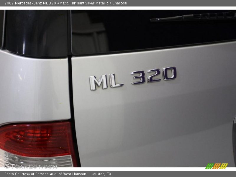 Brilliant Silver Metallic / Charcoal 2002 Mercedes-Benz ML 320 4Matic