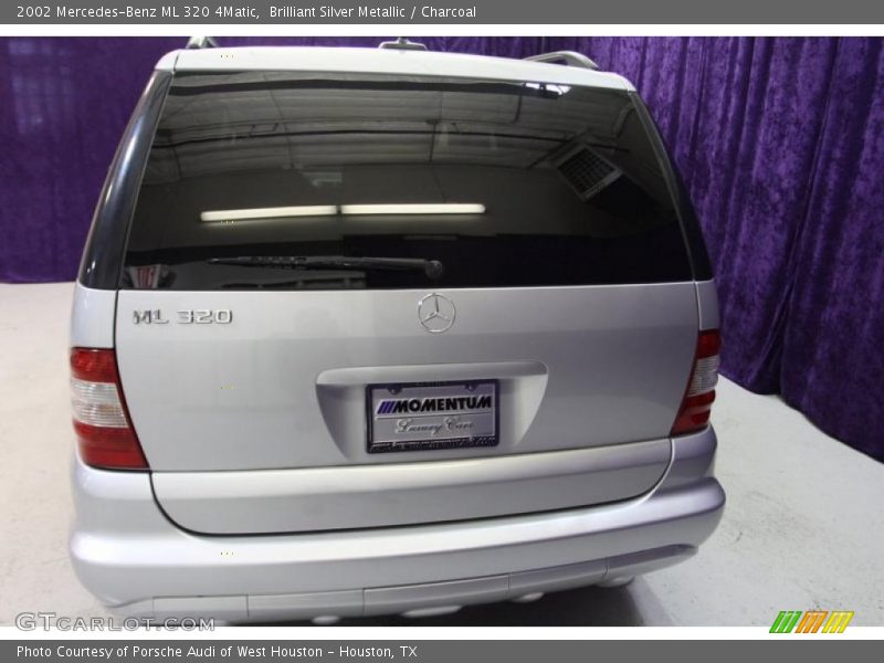 Brilliant Silver Metallic / Charcoal 2002 Mercedes-Benz ML 320 4Matic