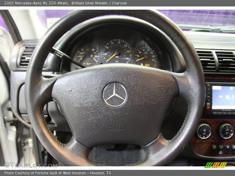 Brilliant Silver Metallic / Charcoal 2002 Mercedes-Benz ML 320 4Matic