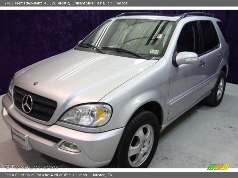 Brilliant Silver Metallic / Charcoal 2002 Mercedes-Benz ML 320 4Matic