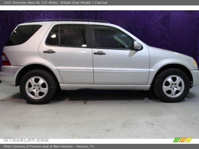 Brilliant Silver Metallic / Charcoal 2002 Mercedes-Benz ML 320 4Matic