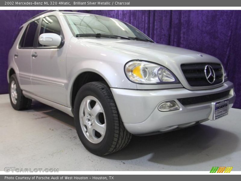 Brilliant Silver Metallic / Charcoal 2002 Mercedes-Benz ML 320 4Matic