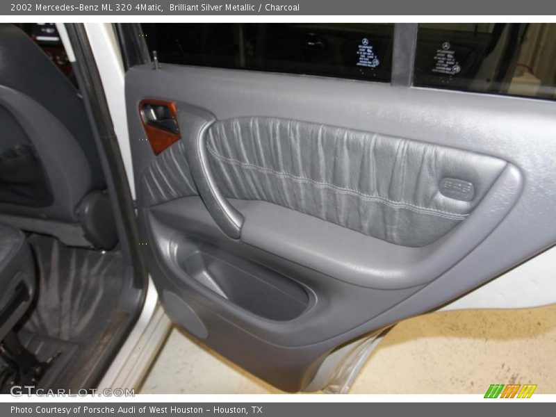Brilliant Silver Metallic / Charcoal 2002 Mercedes-Benz ML 320 4Matic