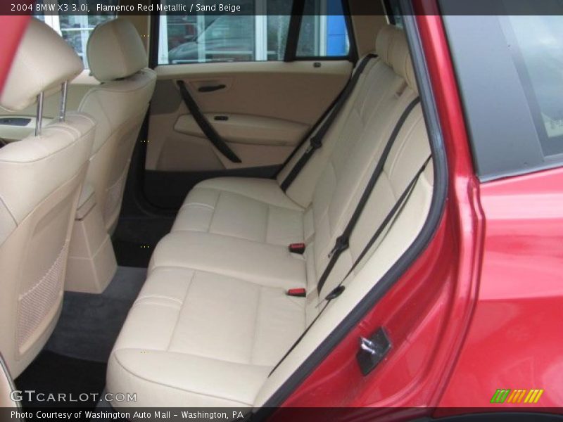 Flamenco Red Metallic / Sand Beige 2004 BMW X3 3.0i