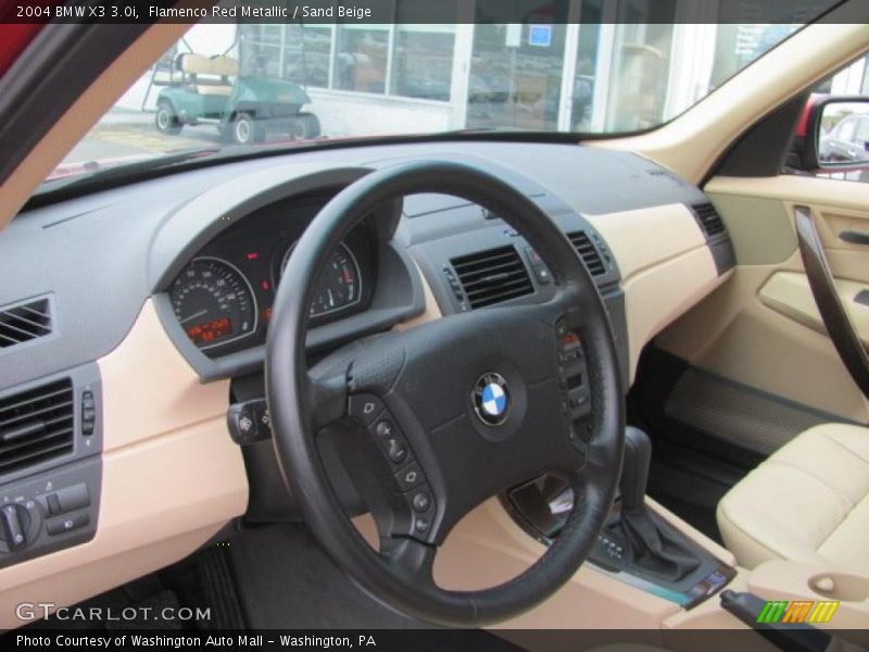 Flamenco Red Metallic / Sand Beige 2004 BMW X3 3.0i