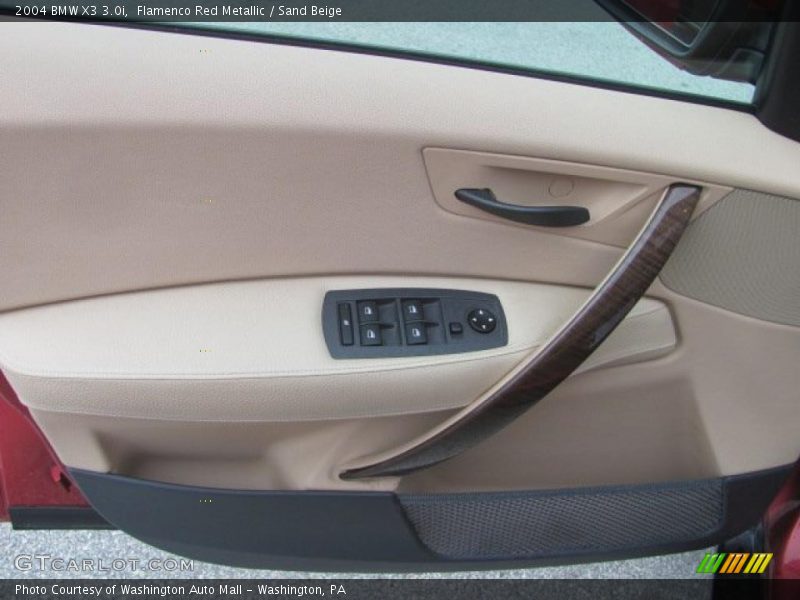 Flamenco Red Metallic / Sand Beige 2004 BMW X3 3.0i